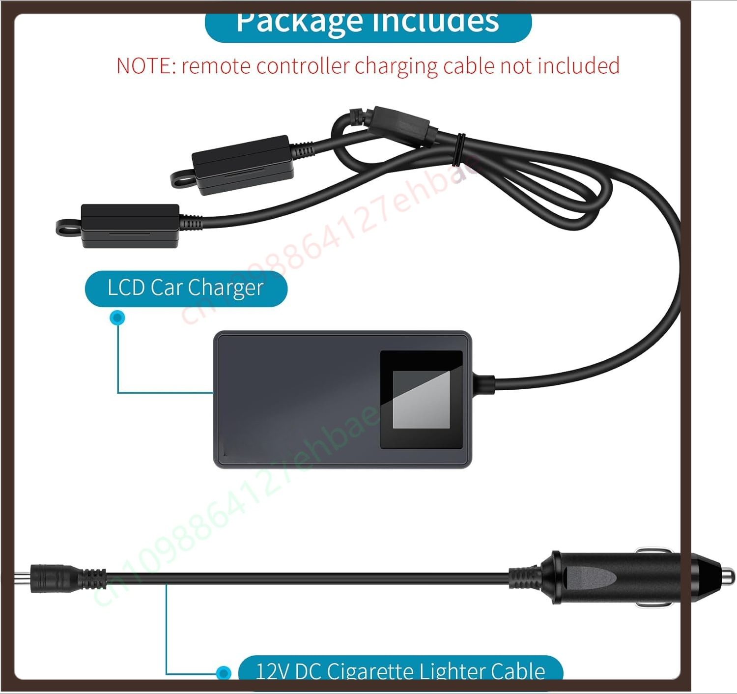 Drone Battery 3S - LCD battery car charger for DJI
