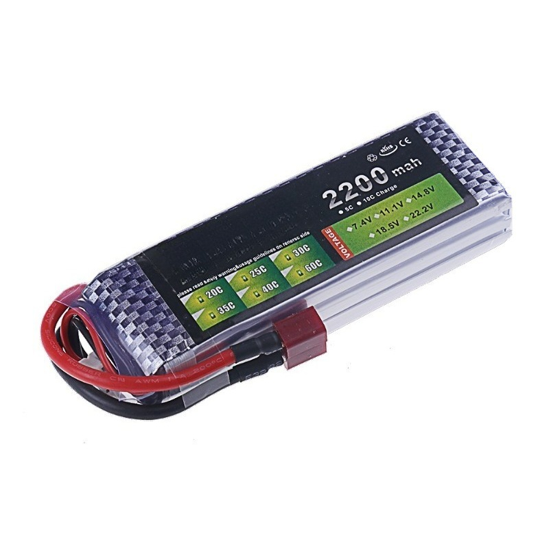 New 3S 30C 11.1V 2200mAh Li-po - مراجعة Drone Battery 3S وسعره