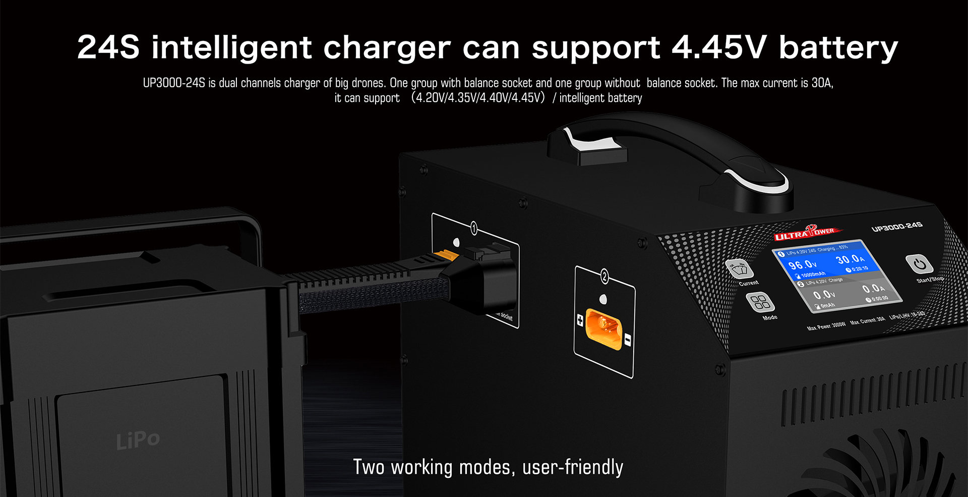 ULTRAPOWER UP3000-24S 3000W 30 - مراجعة Drone Battery Charger وسعره
