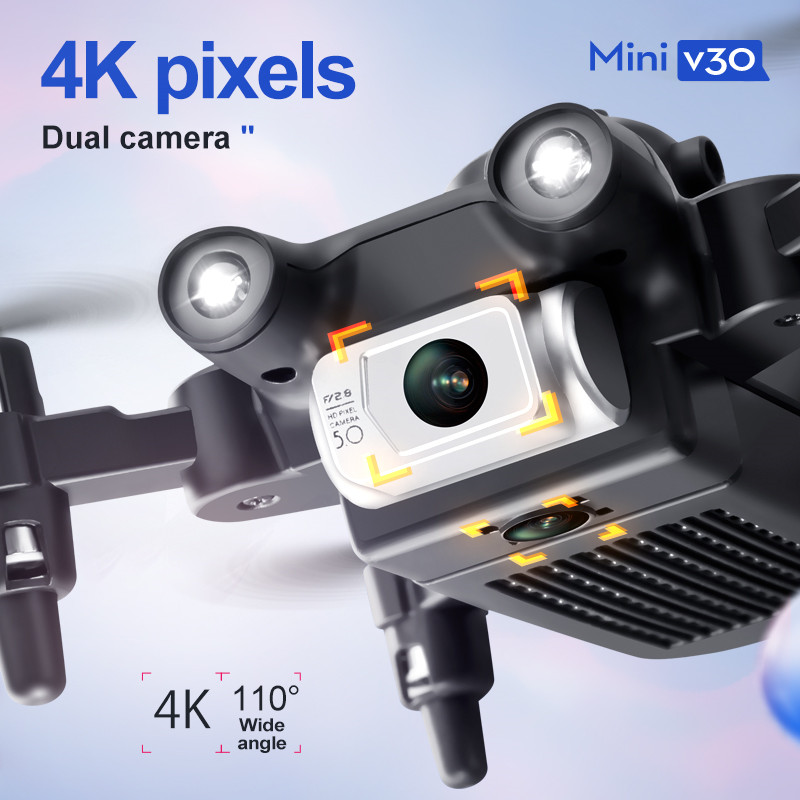 Mini V30 WiFi FPV Drone With 4 - مراجعة Drone Battery Box وسعره
