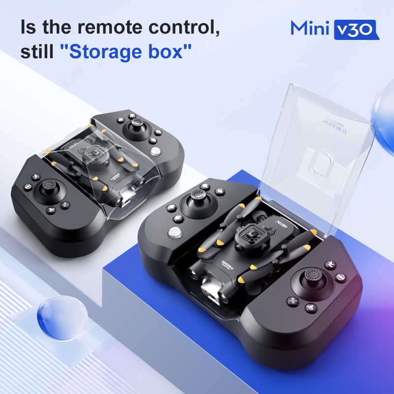 Mini V30 WiFi FPV Drone With 4 - مراجعة Drone Battery Box وسعره