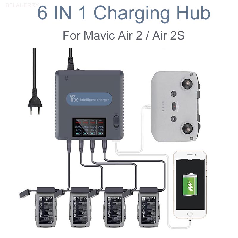 6 in 1 Digital display Battery - مراجعة Drone Battery Smart وسعره