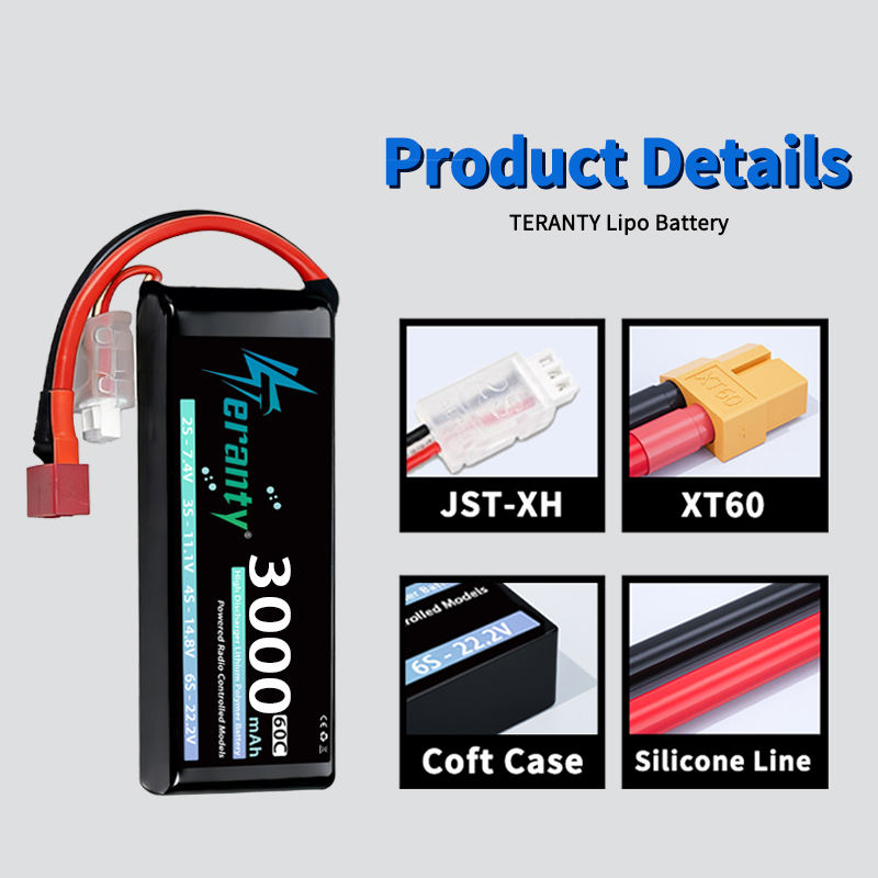 TERANTY 2S 3000mAh Lipo Batter - مراجعة Drone Battery Plate وسعره