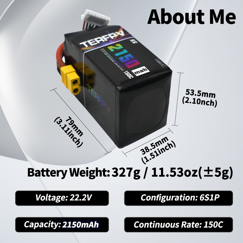 TERFPV Lipo Battery 6S 22.2V 1 - مراجعة Drone Battery Plate وسعره