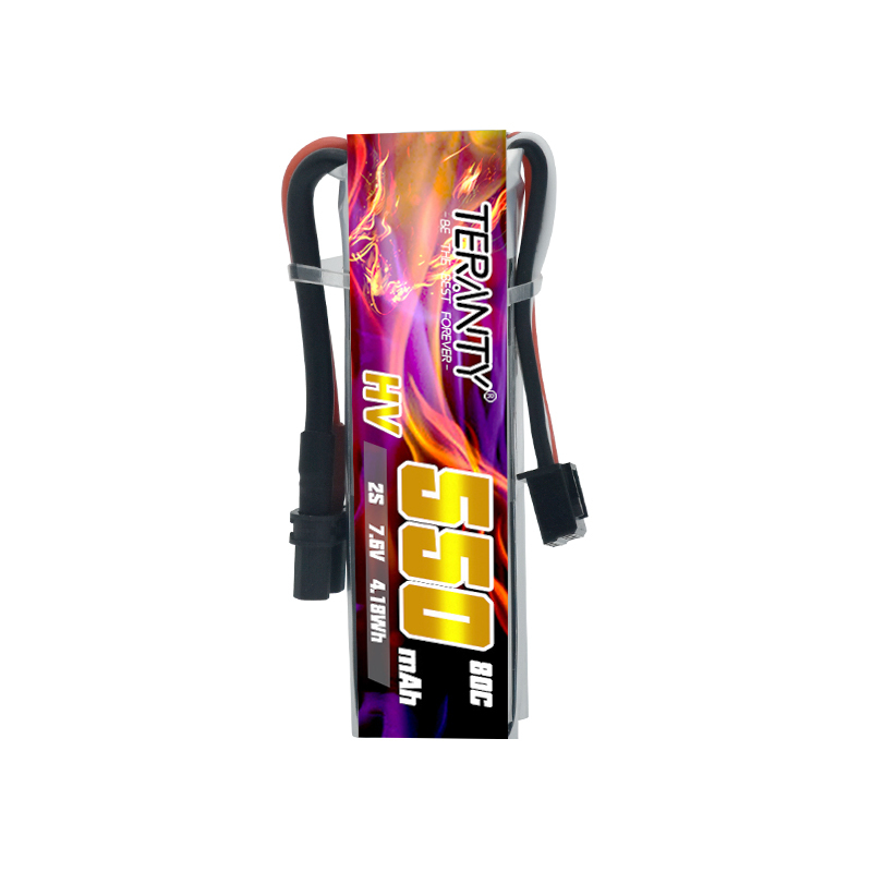 TERANTY 2S 7.6V 550mAh 80C HV  - مراجعة Drone Battery High Voltage وسعره