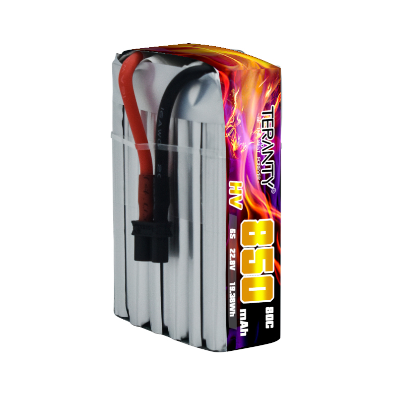 TERANTY 6S 22.8V 850mAh 80C HV - مراجعة Drone Battery 6S وسعره
