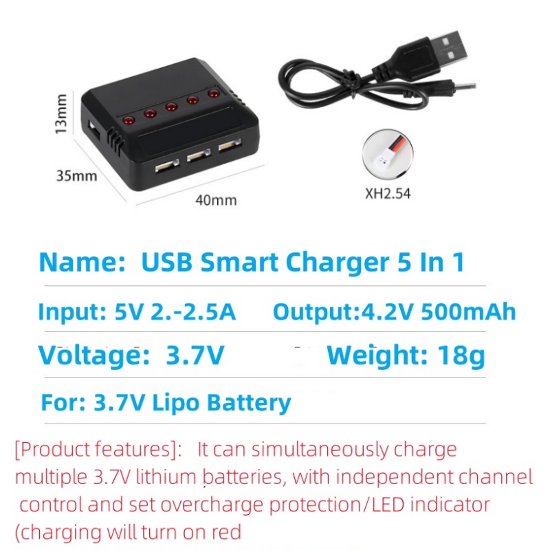 Syma X5HW X5HC X5C X5SW 3.7V 5 - مراجعة Drone Battery Connector وسعره