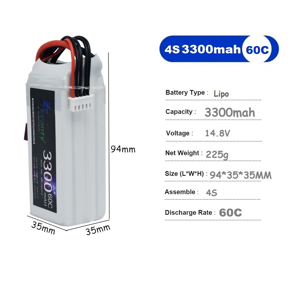 LiPo Rechargeable Battery 4S 3 - مراجعة Drone Battery Connector وسعره