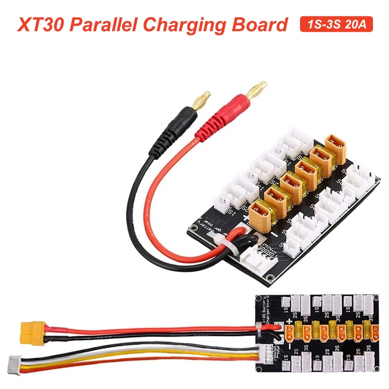 XT30 Plug Lipo Battery Paralle - مراجعة Drone Battery Parallel Board وسعره