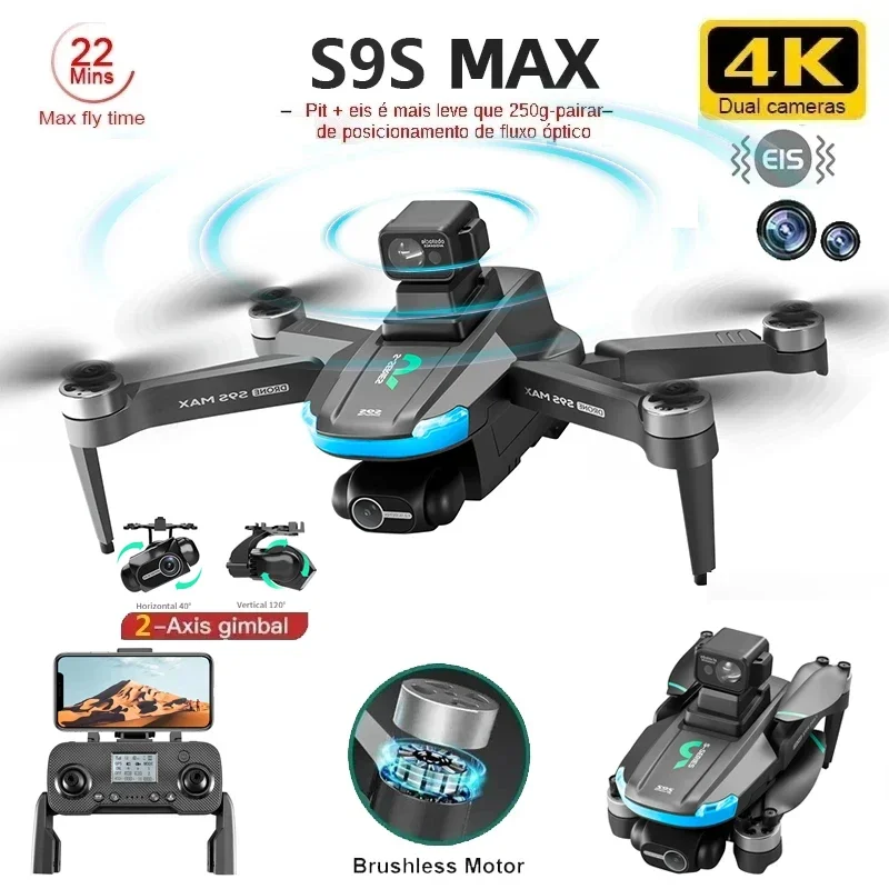 NEW S9S MAX MINI Drone 4K 2-Ax - مراجعة Drone Battery Box وسعره