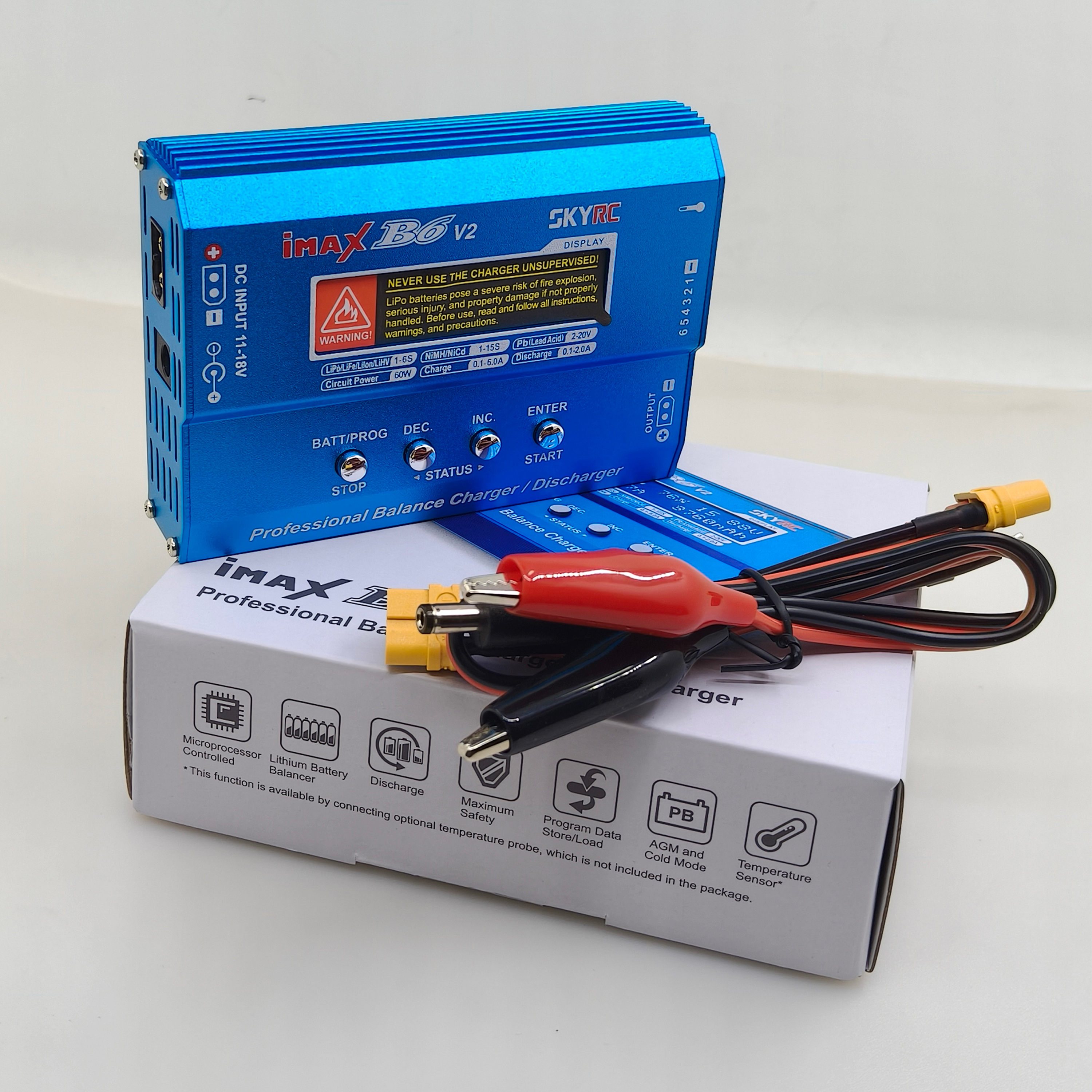 IMAX B6 / B6AC 80W T/XT60plug  - مراجعة Drone Battery Balance Charger وسعره