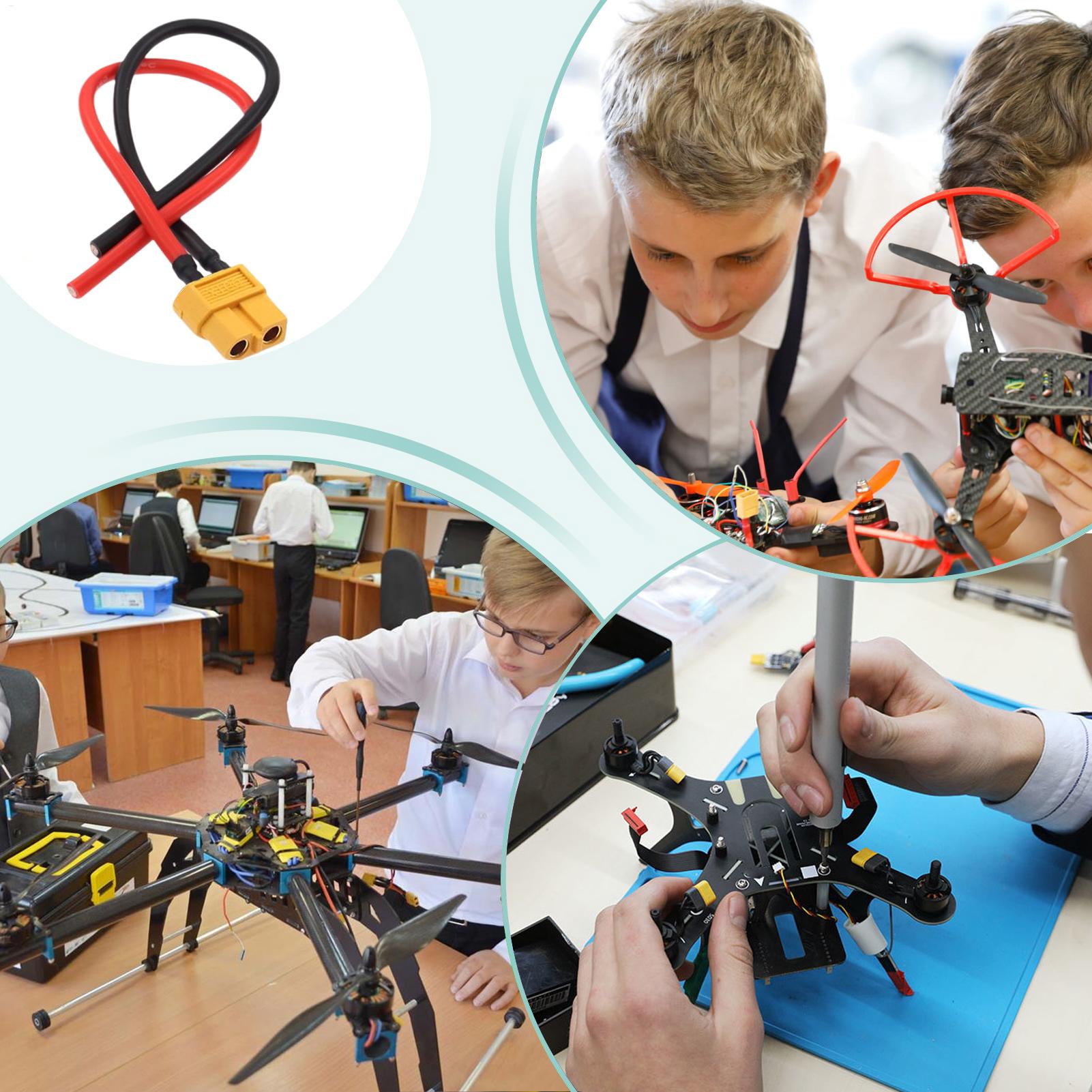 XT60 Male/Female Extension Cab - مراجعة Drone Battery Connector وسعره