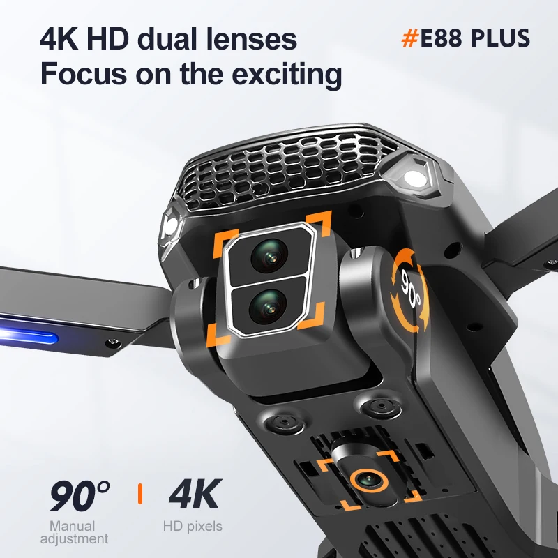 New E88 Plus Quadcopter Drone: - مراجعة Drone Battery Case وسعره