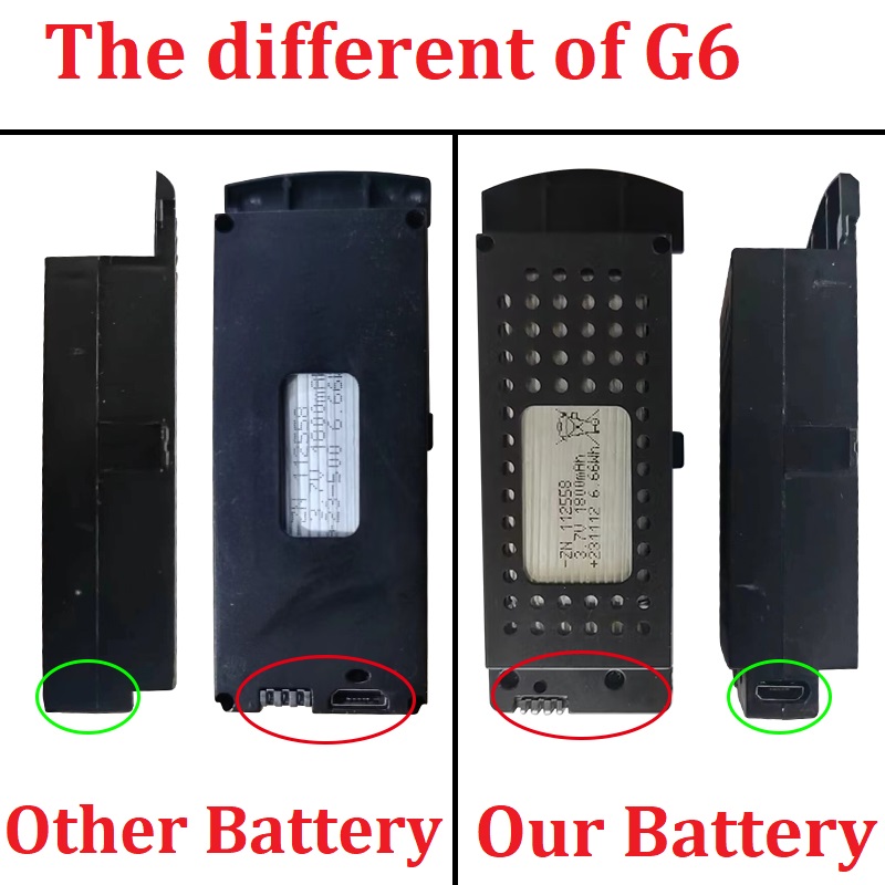 Q6 Drones Battery 3.7V 3000mAh - مراجعة Drone Battery Li-Ion وسعره