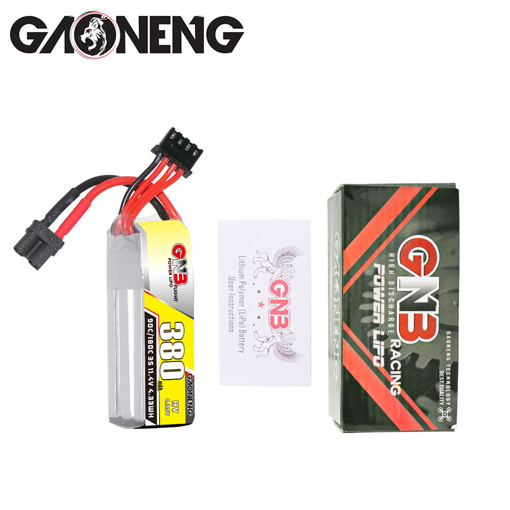 GNB GAONENG 3S 11.4V HV 380mah - مراجعة Drone Battery High Voltage وسعره
