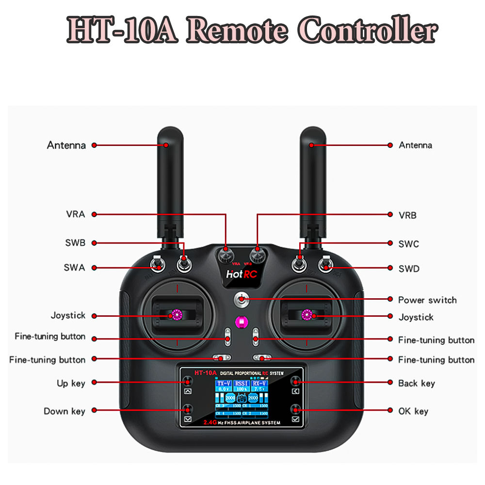 Hotrc Hot rc HT-10A HT10A 2.4G - مراجعة Drone Battery Connector وسعره