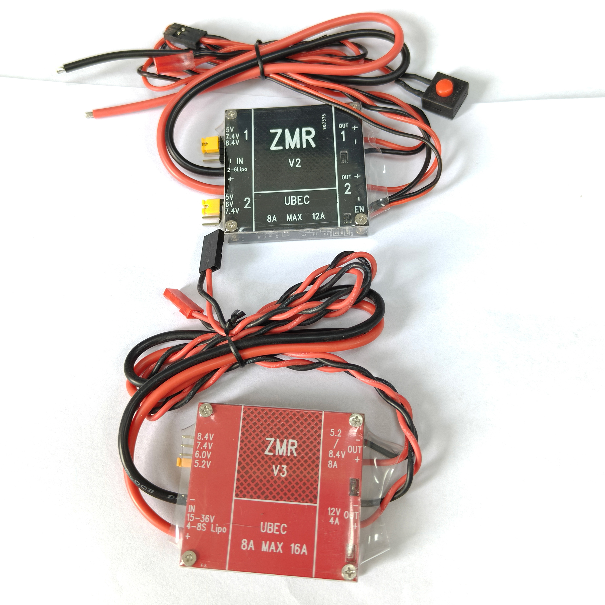 UBEC V2 V3 V4 ZMR 8A Dual BEC  - مراجعة Drone Battery Connector وسعره
