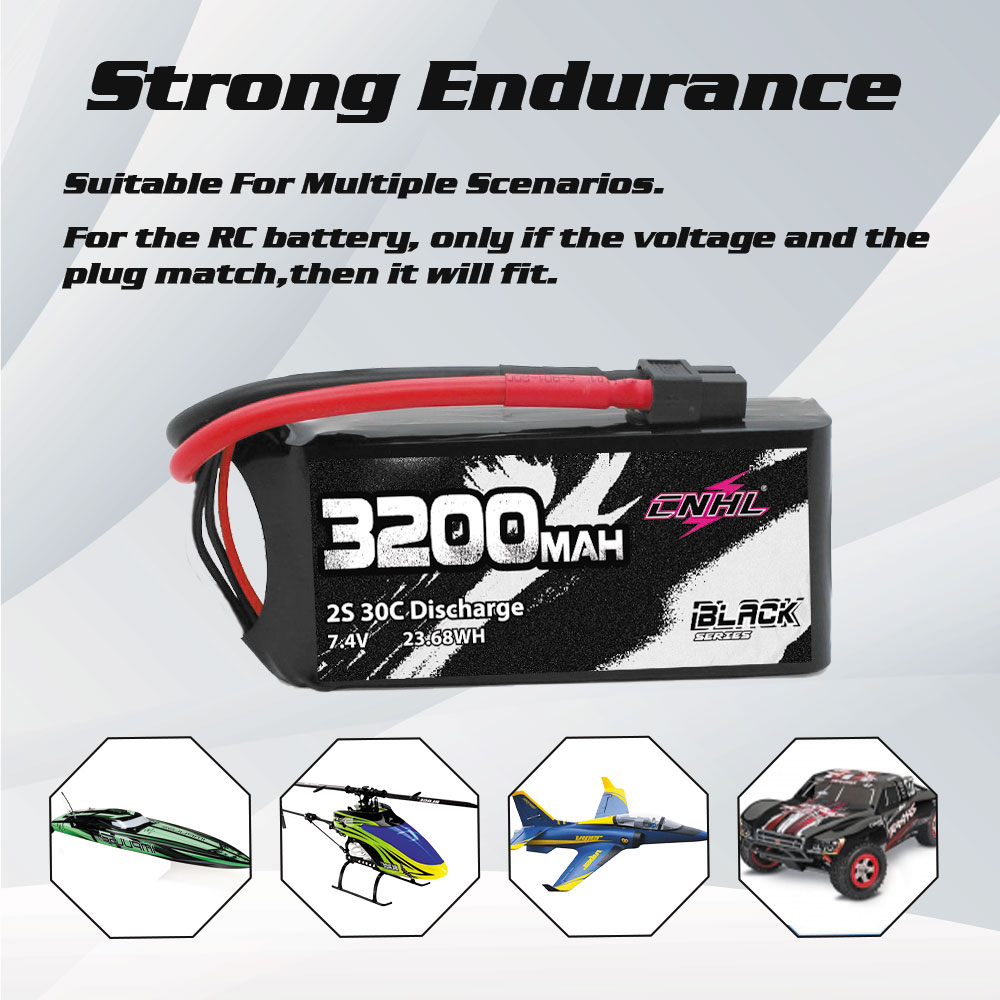 CNHL 2S 3S 4S Lipo Battery 7.4 - مراجعة Drone Battery 4S وسعره