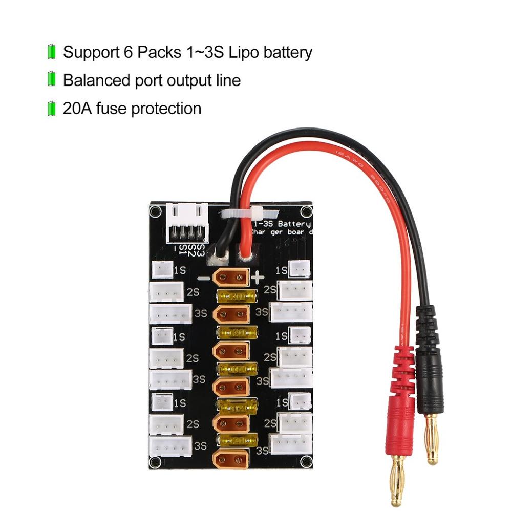1S-3S 20A XT30 Plug Lipo Batte - مراجعة Drone Battery Parallel Board وسعره