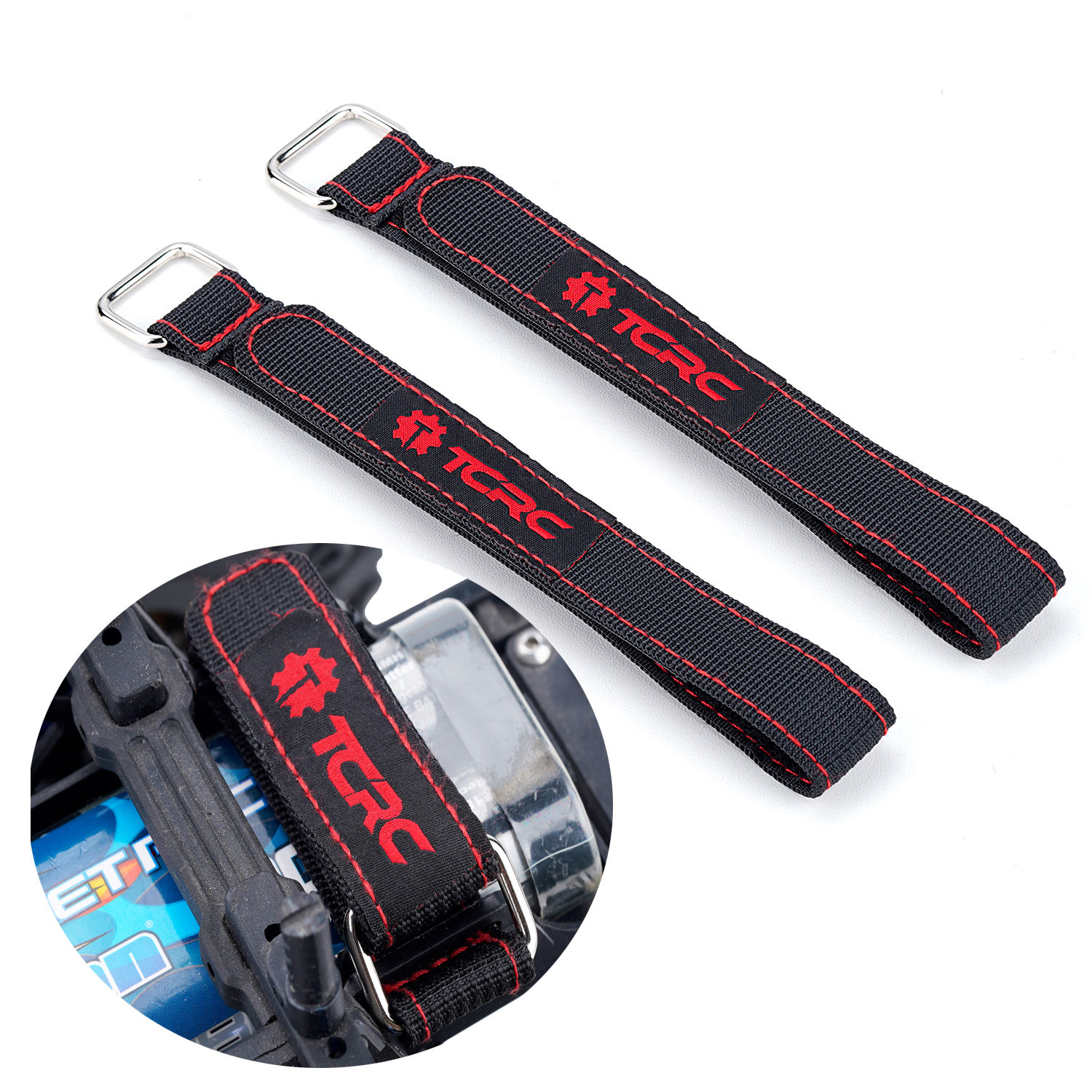 TCRC 2PCS 20x300MM Kevlar Stit - مراجعة Drone Battery Strap وسعره