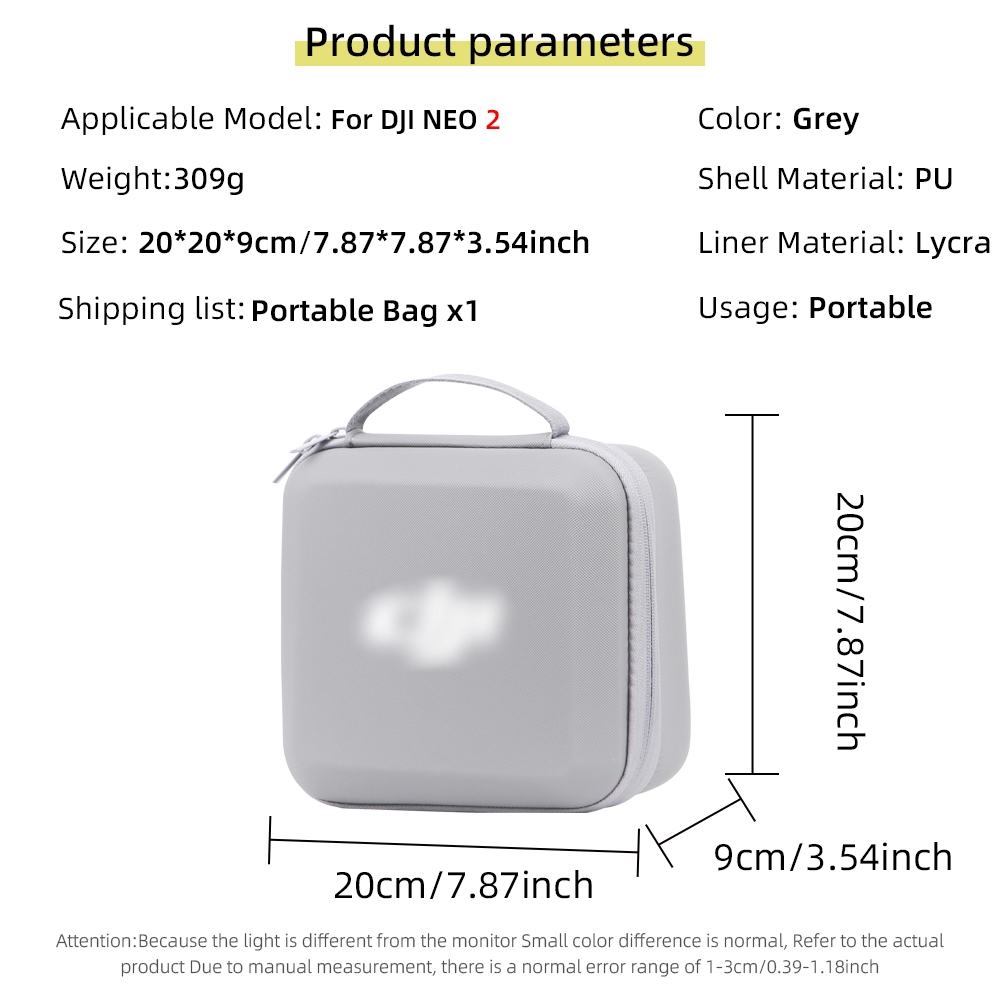 Mini Portable Case PU Waterpro - مراجعة Drone Battery Bag وسعره