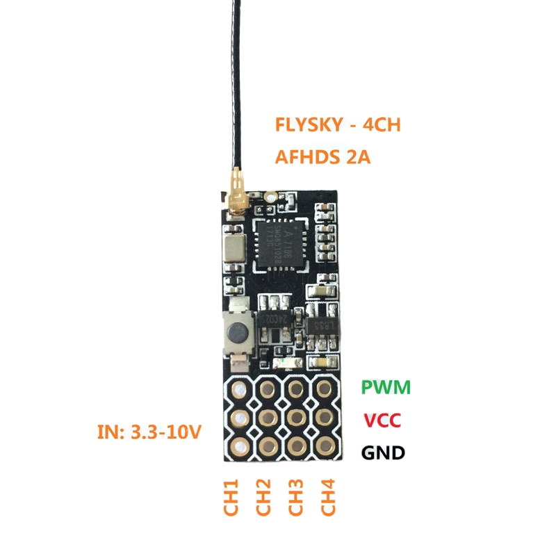 Flysky FS2A Mini Receiver 4CH  - مراجعة Drone Battery Plate وسعره