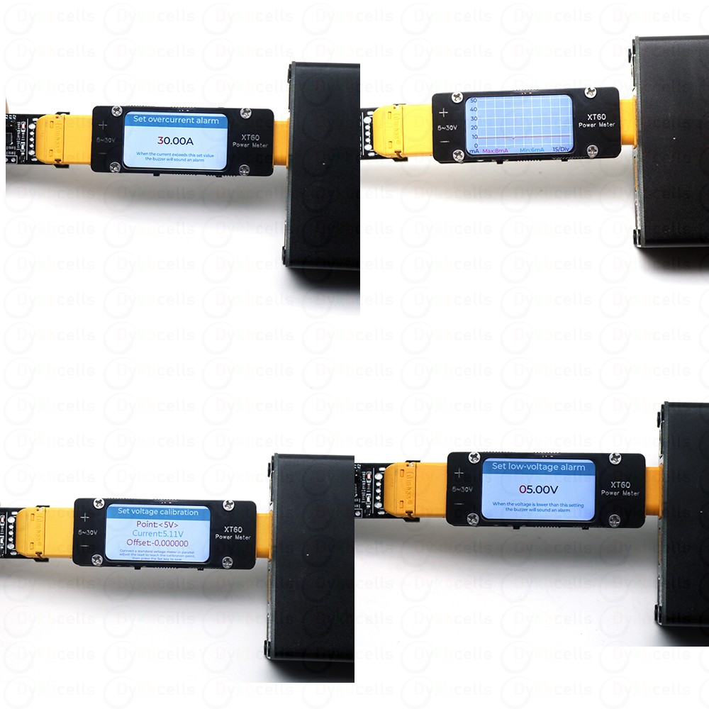 2mA-64A DC XT60 Ammeter Power  - مراجعة Drone Battery Voltage Checker وسعره