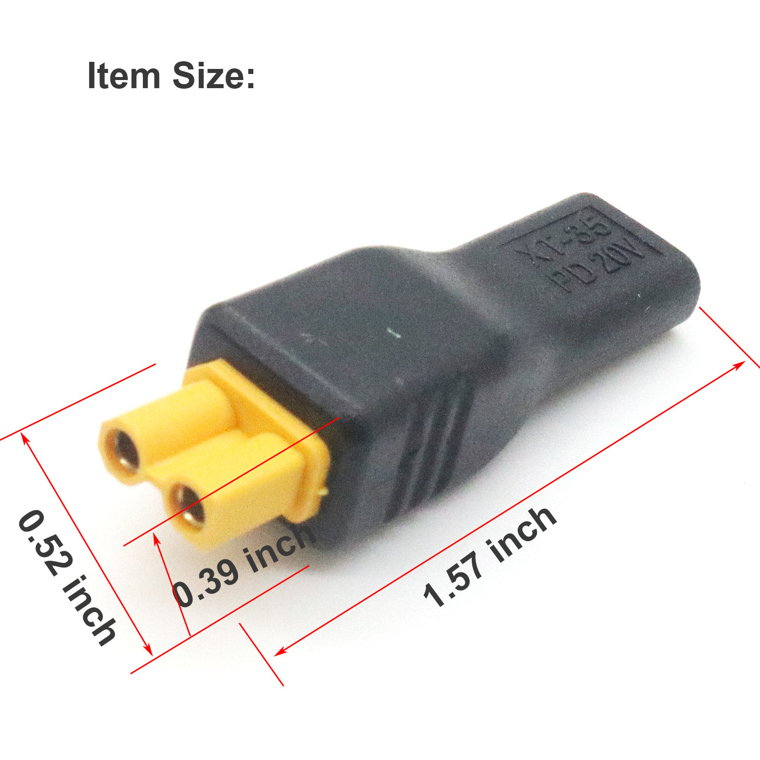 1pc USB Type C Female Input to - مراجعة Drone Battery Connector وسعره