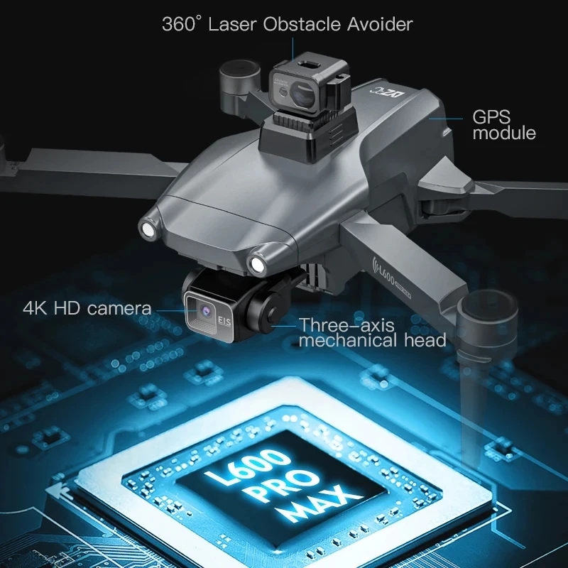 L600 PRO MAX GPS Drone Profess - مراجعة Drone Battery Box وسعره