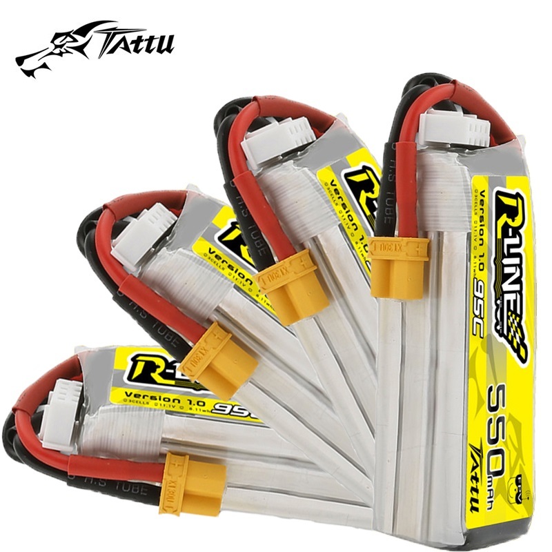 Upgrade TATTU R-LINE 1.0 550mA - مراجعة Drone Battery 3S وسعره