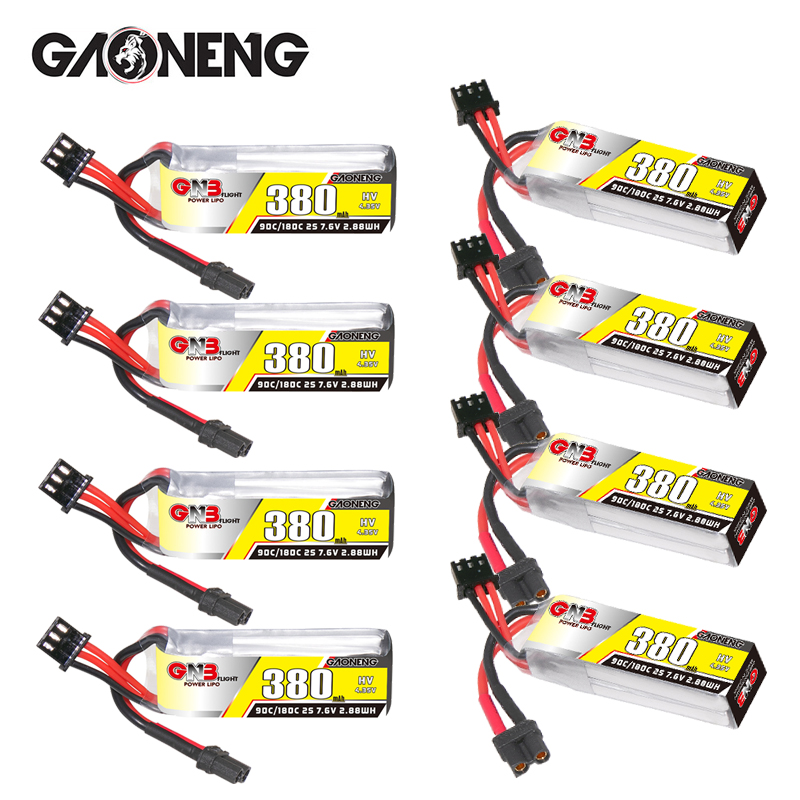 GNB 2S 7.6V 380mAh 90C/180C Li - مراجعة Drone Battery Plate وسعره