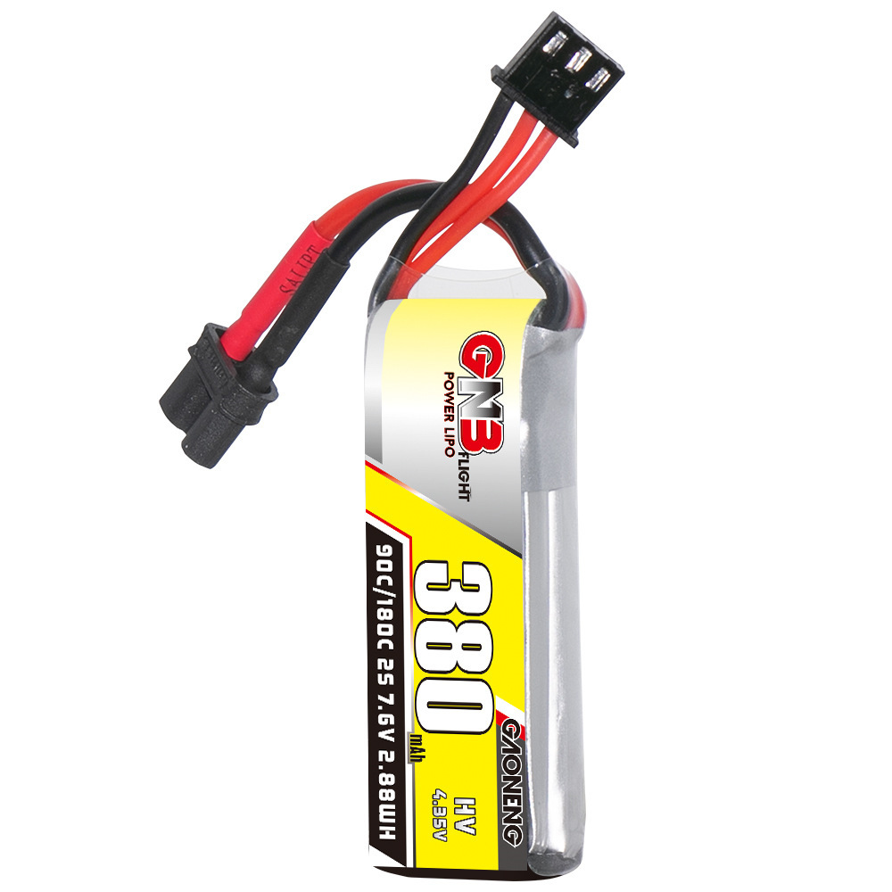 GNB 2S 7.6V 380mAh 90C/180C Li - مراجعة Drone Battery Plate وسعره