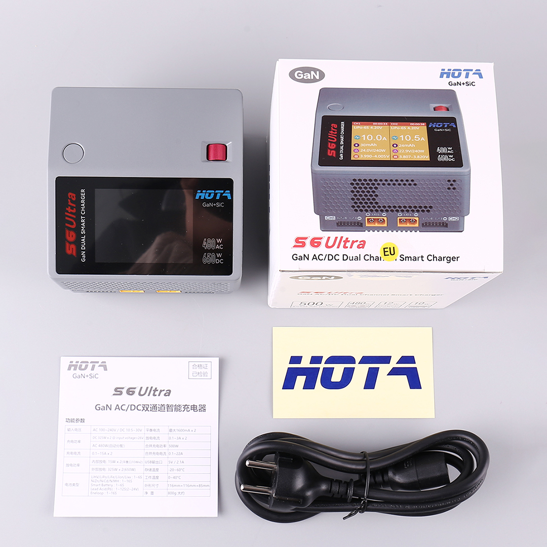 HOTA S6 Ultra Gallium Nitride  - مراجعة Drone Battery Charger وسعره