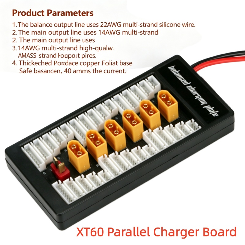 6 in 1 XT60 Parallel Charging  - مراجعة Drone Battery Parallel Board وسعره
