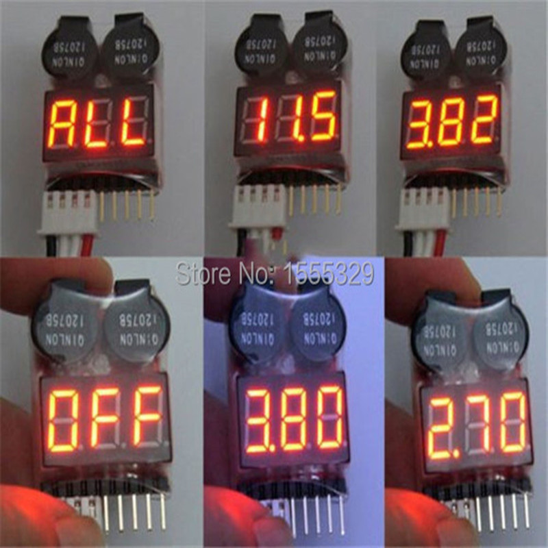 2Pcs 1S-8S LiPo Battery Voltag - مراجعة Drone Battery Voltage Checker وسعره