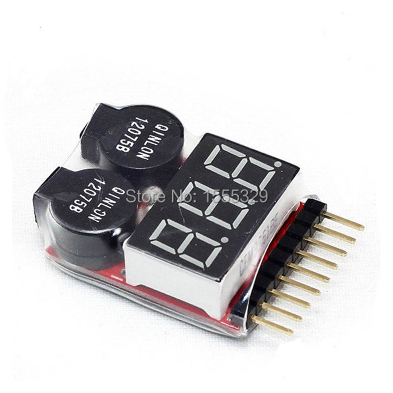 2Pcs 1S-8S LiPo Battery Voltag - مراجعة Drone Battery Voltage Checker وسعره