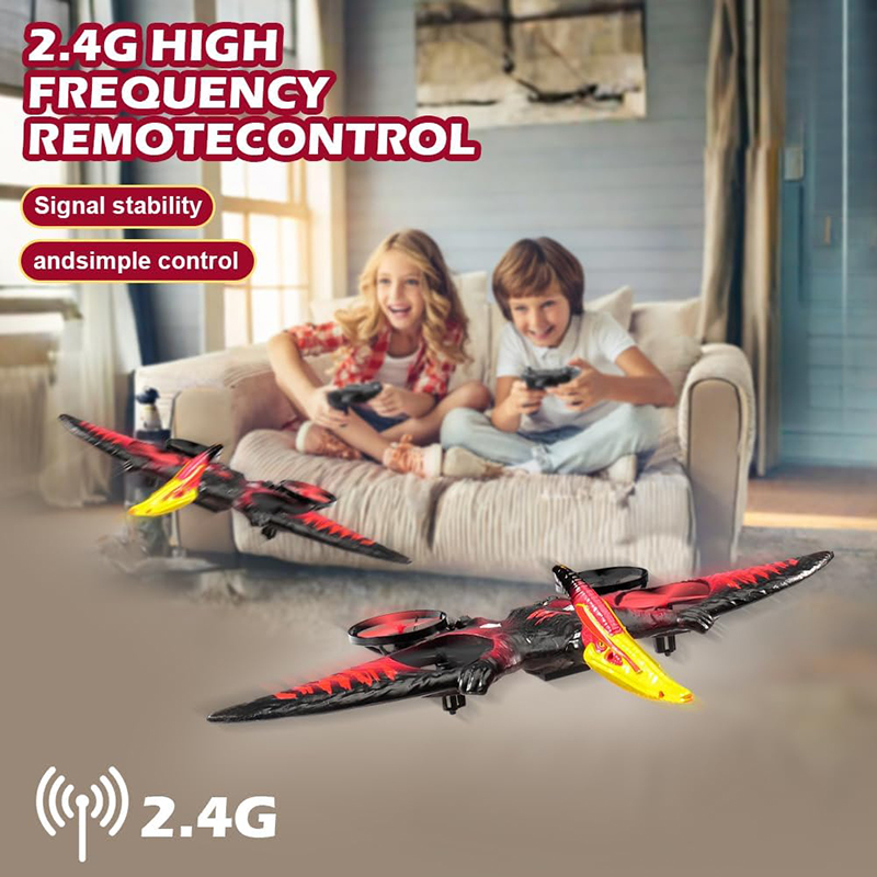 RC Plane Pterosaur 2.4G 6-Axis - مراجعة Drone Battery Alarm وسعره