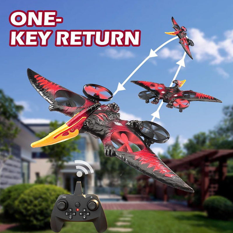 RC Plane Pterosaur 2.4G 6-Axis - مراجعة Drone Battery Alarm وسعره