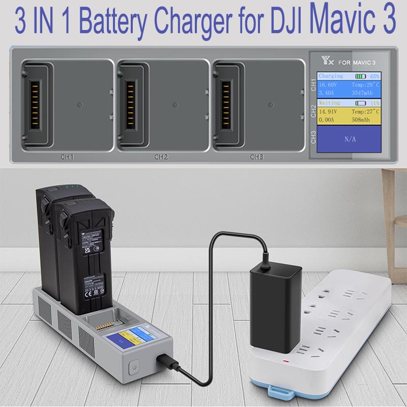 3 IN 1 Battery Charger for DJI - مراجعة Drone Battery Parallel Board وسعره