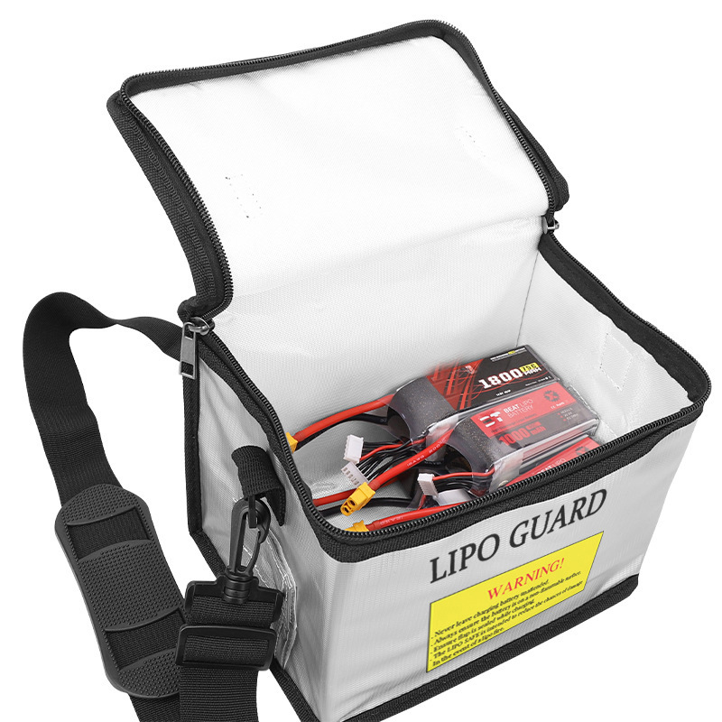 Lipo Battery Safety Bag Portab - مراجعة Drone Battery Bag وسعره