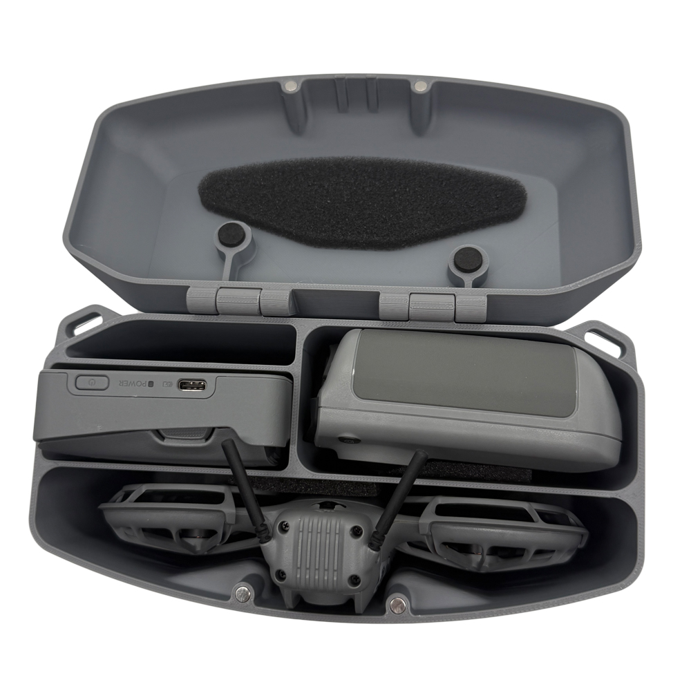 for DJI Neo 2 3D Printed Box w - مراجعة Drone Battery Strap وسعره