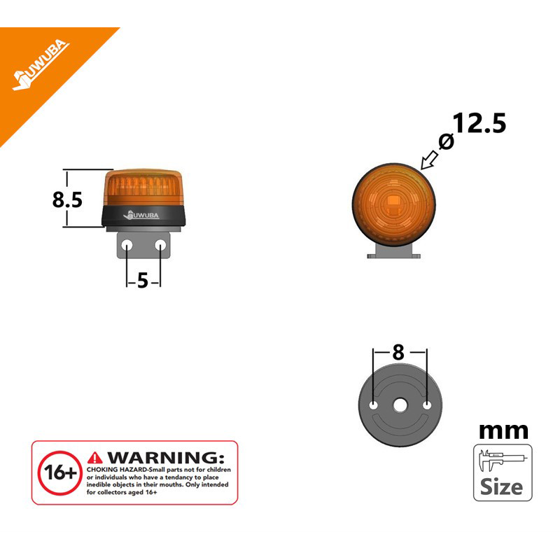 2pcs LED Warning Lights Truck  - مراجعة Drone Battery Alarm وسعره