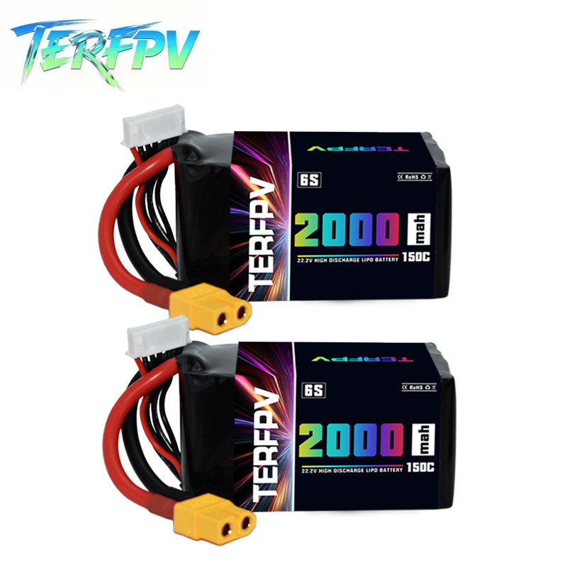 TERFPV 6S 22.2V 2000mAh 150C/3 - مراجعة Drone Battery Plate وسعره
