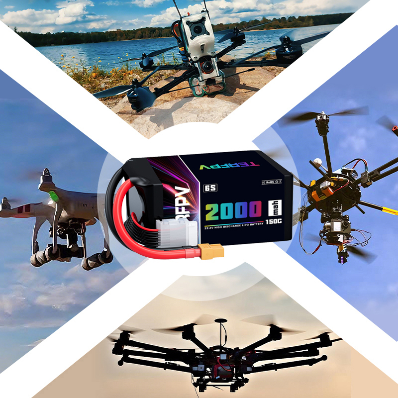 TERFPV 6S 22.2V 2000mAh 150C/3 - مراجعة Drone Battery Plate وسعره