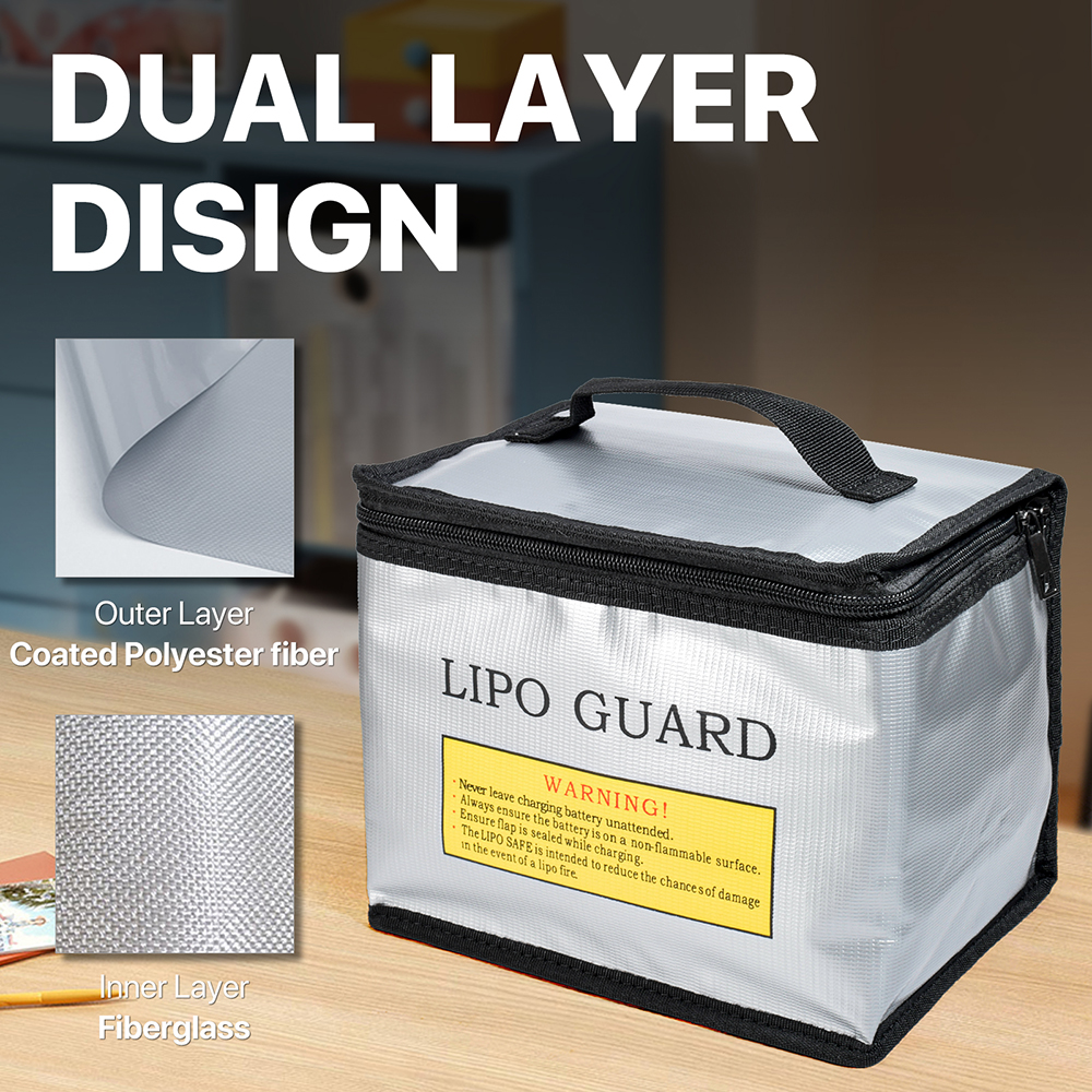 Lipo Guard Safety Bag Fireproo - مراجعة Drone Battery Bag وسعره