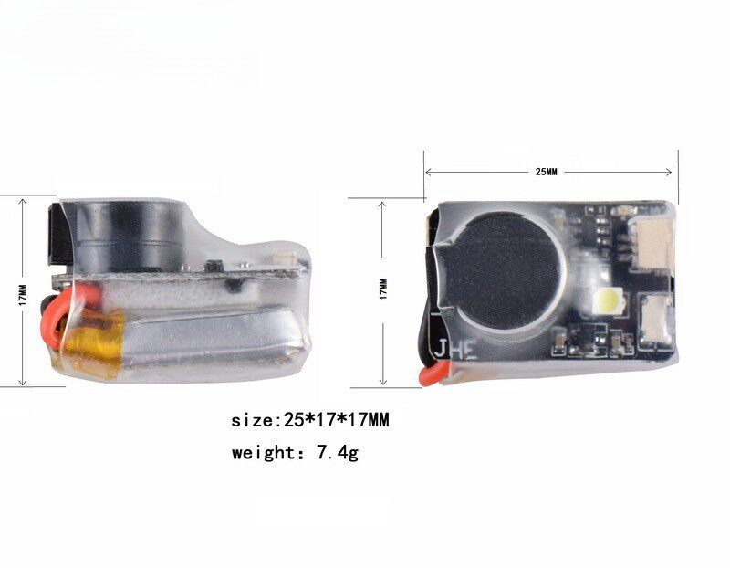 J110dB Loud FPV Buzzer Lost Mo - مراجعة Drone Battery Alarm وسعره