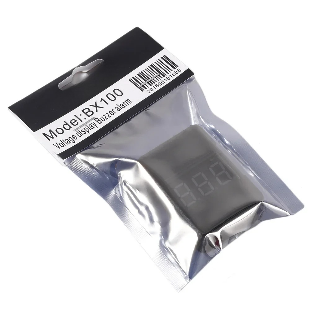 BX100 1-8S Lipo Battery Voltag - مراجعة Drone Battery Alarm وسعره
