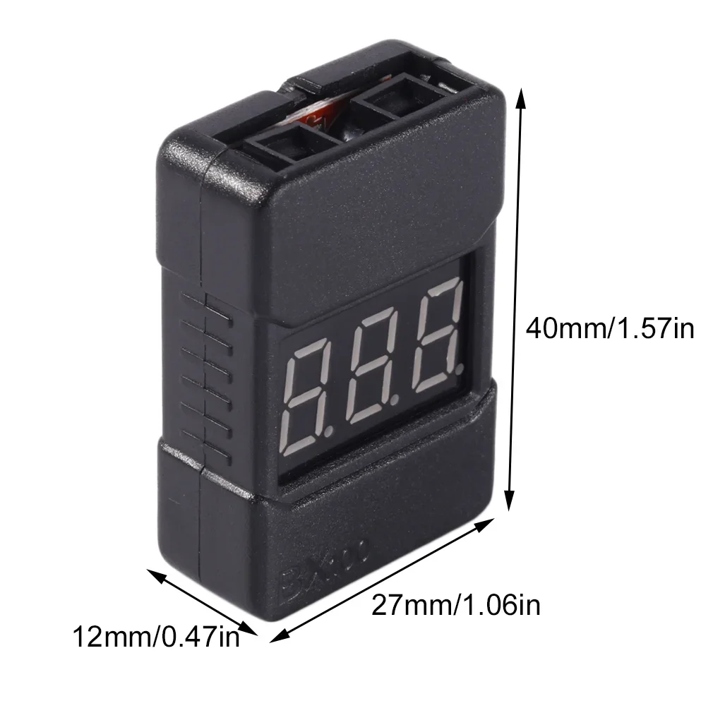 BX100 1-8S Lipo Battery Voltag - مراجعة Drone Battery Alarm وسعره