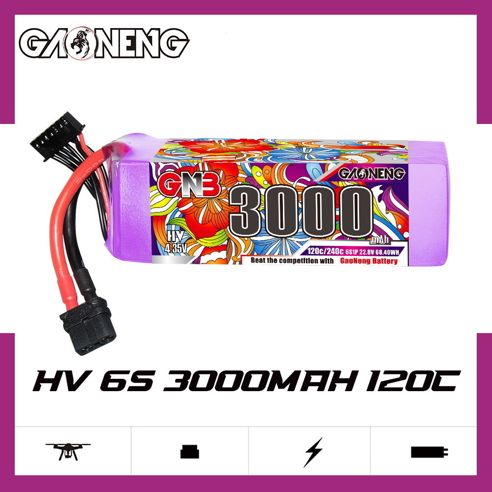 GNB Lipo Battery 6S 22.8V 3000 - مراجعة Drone Battery Plate وسعره