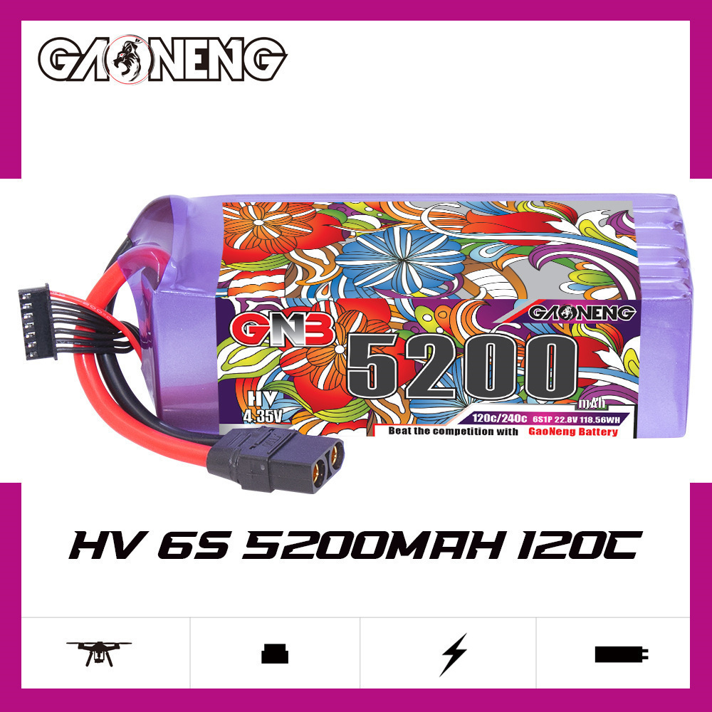 GNB Lipo Battery 6S 22.8V 3000 - مراجعة Drone Battery Plate وسعره